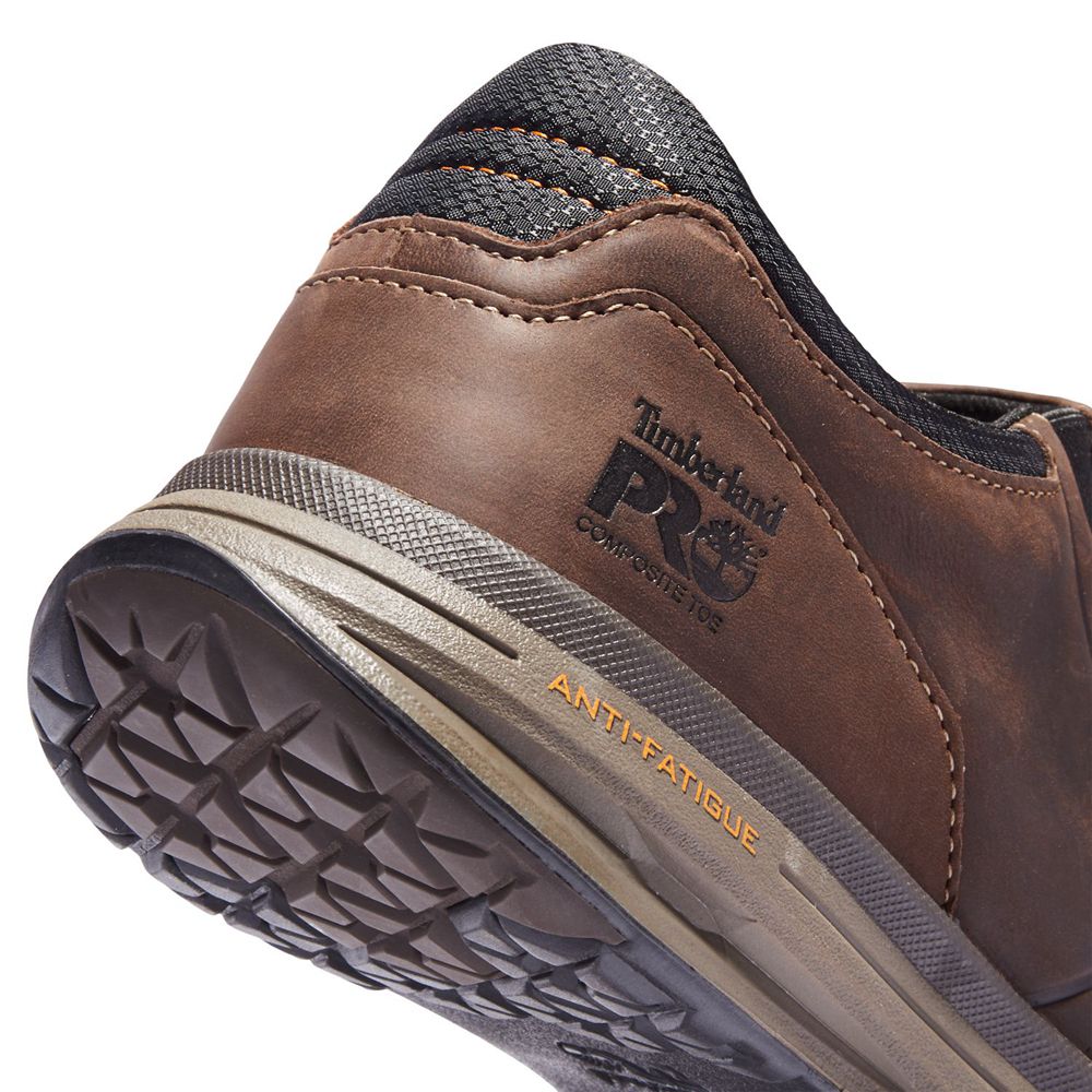 Zapatos De Seguridad Timberland Hombre Pro® Drivetrain Comp Toe Slip-On Marrones - Chile GVI-582491